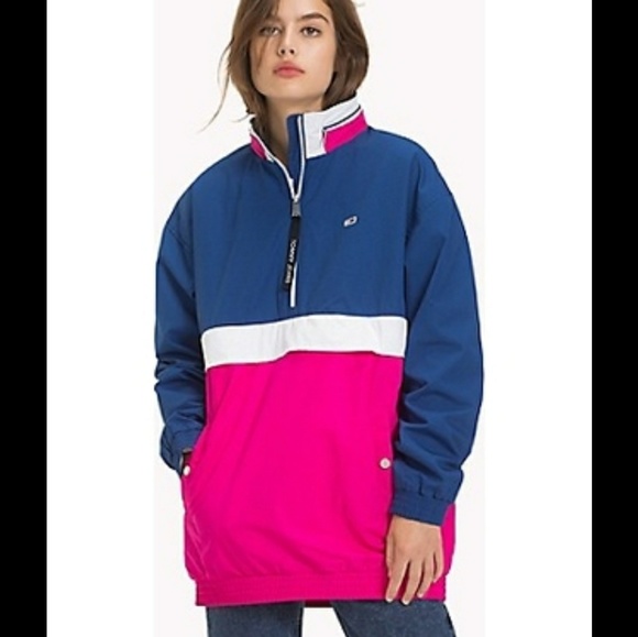 tommy jeans colorblock popover
